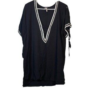 Becca Short Kimono Cardigans Deep V-Neck Swimsuit Cover Ups Small EUC #0651-OC